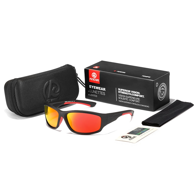 KDEAM Unbreakable TR90 Sport Sunglasses Men Excellent Outdoor Driving –  Cinily