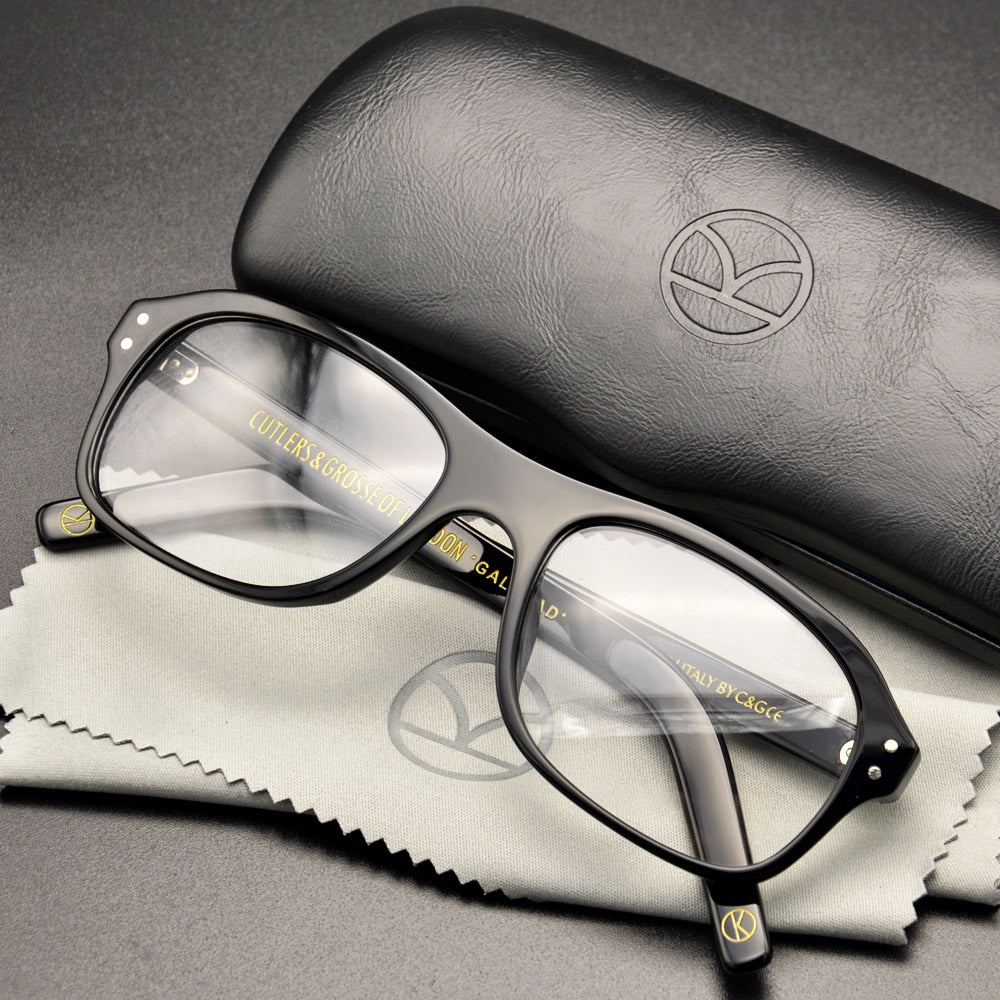 Kingsman Eyeglass Golden Circle Secret Service Kingsman Glasses Harry Eggsy Eyeglasses Top Acetate Frame British Style Eyewear