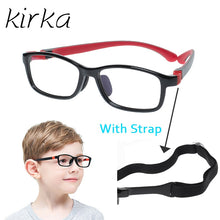 Load image into Gallery viewer, Kirka Kid Glasses Frame TR90 Flexible Spectacles Frame Optical Children Black Glasses Boys Girls Eyewear Sport Eyeglasses Myopia