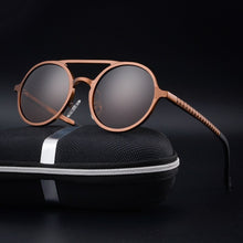 Load image into Gallery viewer, LeonLion Round Aluminum Magnesium Polarized Sunglasses Men Brand Design UV400 Classic Retro Metal Sun Glasses Outdoor Glasses