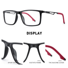 Carica l'immagine nel visualizzatore di Gallery, MERRYS DESIGN Uomo Montature per occhiali sportivi Montatura in acetato Aste in alluminio con gambe in silicone Occhiali da vista miopia S2267