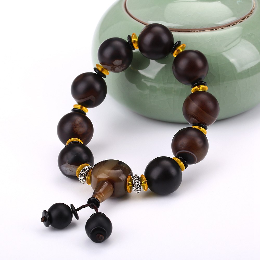 Men Fashion Bracelet Natural Stone Jasper Retro Jewelry Power Chakra Healing Reiki Pulseira Feminina Bileklik Energy Bracelet