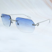 Load image into Gallery viewer, Metal Sunglasses Mens Carter Designer Sun Glasses Women Driving Shades Summer Cool Decoration Protect Rimless Sunglass