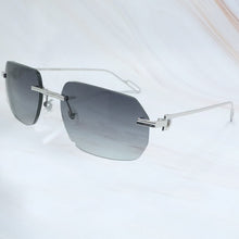 Load image into Gallery viewer, Metal Sunglasses Mens Carter Designer Sun Glasses Women Driving Shades Summer Cool Decoration Protect Rimless Sunglass