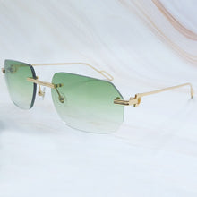 Load image into Gallery viewer, Metal Sunglasses Mens Carter Designer Sun Glasses Women Driving Shades Summer Cool Decoration Protect Rimless Sunglass
