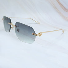 Load image into Gallery viewer, Metal Sunglasses Mens Carter Designer Sun Glasses Women Driving Shades Summer Cool Decoration Protect Rimless Sunglass