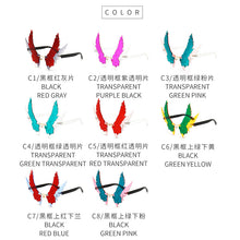 Load image into Gallery viewer, Wings Rimless Sunglasses Women Unique Wing Frameless Sun Glasses Ladies Trendy Eagle Shaped Shades For Men UV400