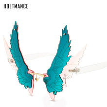 Load image into Gallery viewer, Wings Rimless Sunglasses Women Unique Wing Frameless Sun Glasses Ladies Trendy Eagle Shaped Shades For Men UV400