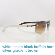 Load image into Gallery viewer, Nature Buffs Horn Sunglasses Men  Trend  Rectangle Women Sun Glasses Beach Driving Shade Luxury Carter Sunglass