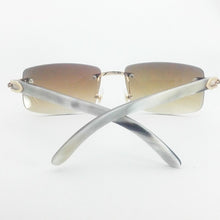 Load image into Gallery viewer, Nature Buffs Horn Sunglasses Men  Trend  Rectangle Women Sun Glasses Beach Driving Shade Luxury Carter Sunglass