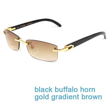 Load image into Gallery viewer, Nature Buffs Horn Sunglasses Men  Trend  Rectangle Women Sun Glasses Beach Driving Shade Luxury Carter Sunglass