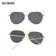 Load image into Gallery viewer, Pilot Sunglasses Metal Frame Women Men Stylish Brand Designer Sun Glasses Flat Lens Mirror Aviation Eyewear UV400