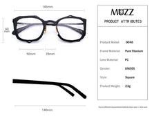 Load image into Gallery viewer, IP Titanium Retro Optical Eyeglasses Hand Made Japan Men Myopia Prescription Glasses Frame Personality Women Square Eyewear
