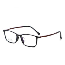 Load image into Gallery viewer, OEYEYEO The Plastic Steel Square Rim Spectacle Frames Men's Business Casual Myopia Eyeglasses Sports Comfortable Eyewears