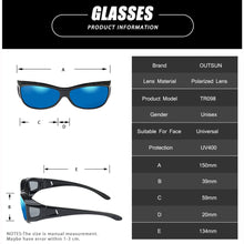 Load image into Gallery viewer, OUTSUN Brand OVER-FIT Polarized Sunglasses Men Women Outdoor Sports Glasses UV400 Fishing Sunglasses Prescription Glasses OS098