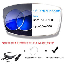Load image into Gallery viewer, Outdoor Prescription Sunglasses Sports Google For Motocycle Polarized Frame Changable UV Protection Windproof Glasses