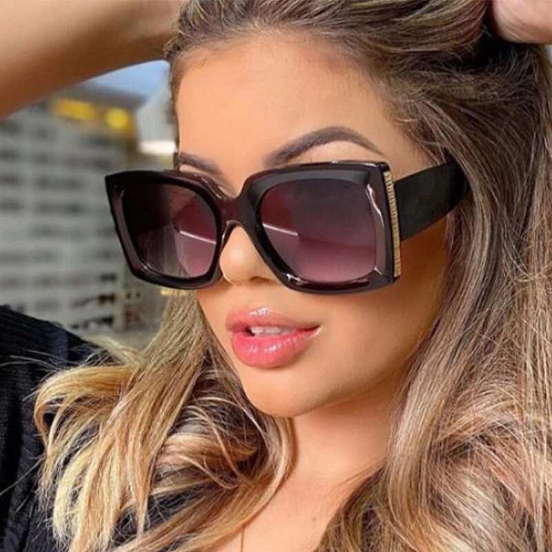 2023 Big Frame Fashion Oversized Sunglasses Women Brand Designer