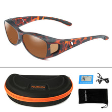 Load image into Gallery viewer, POLARSNOW Unisex Wraparound Prescription Glasses Polarized Sunglasses Men Women Fit Over Glasses Eyewear for Fishing Outdoor