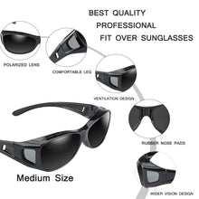 Load image into Gallery viewer, POLARSNOW Unisex Wraparound Prescription Glasses Polarized Sunglasses Men Women Fit Over Glasses Eyewear for Fishing Outdoor