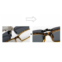 Load image into Gallery viewer, Polarized Clip On Sunglasses Driving Day Night Vision Lens Unisex Sports Fishing For Myopia Glasses Glasses Trip Travel Outdoor