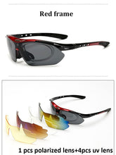 Load image into Gallery viewer, Polarized Goggle Sunglasses Men Women 5 In 1 Outdoor Sport Glasses Optical Prescription Eyewear Frames Eyeglass
