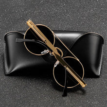Load image into Gallery viewer, Punk Vintage Round Frame Sunglasses Exquisite Women's Sun Glasses Spring Temple Simple Design Glass UV400 Lentes De Sol