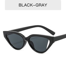 Load image into Gallery viewer, Retro Cat Eye Small Frame Sunglasses Personality Ocean Film Hip Hop Shade Glasses Women Mirror UV400 Gafas De Sol Mujer