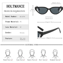 Load image into Gallery viewer, Retro Cat Eye Small Frame Sunglasses Personality Ocean Film Hip Hop Shade Glasses Women Mirror UV400 Gafas De Sol Mujer