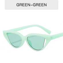 Load image into Gallery viewer, Retro Cat Eye Small Frame Sunglasses Personality Ocean Film Hip Hop Shade Glasses Women Mirror UV400 Gafas De Sol Mujer