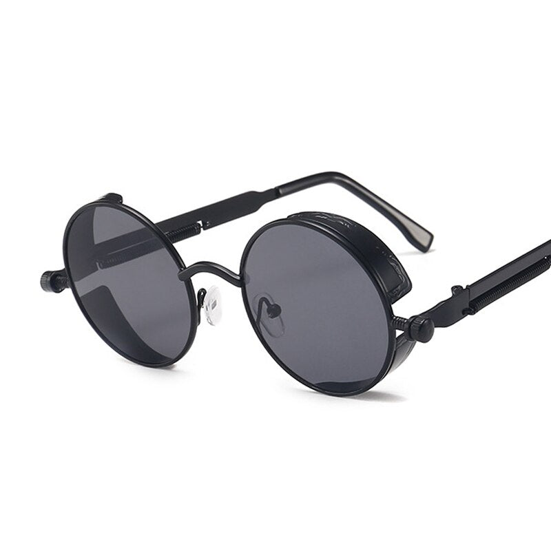 Round Sunglasses For Men FESEDY Retro Gothc Steampunk  display picture 1