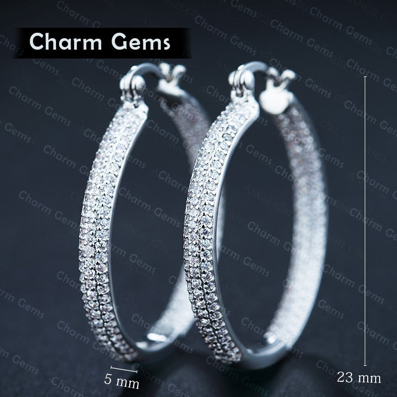 SALE Fashion jewelry 925 SILVER Crystal from Austrian OPAL Women Exquisite earrings Women' s Birthd Gift