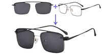 Load image into Gallery viewer, SHINU  polarized sunglasses man clip-on sun-glasses outdoor sports optics frame  Prescription eyeglasses frame clip on two used
