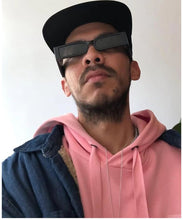 Load image into Gallery viewer, Samjune Trend Funny Sunglasses Narrow Frame Wide Leg Eyeglasses Cyberpunk Small Frame Square Sun Glasses Vintage Eyewear