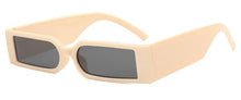 Load image into Gallery viewer, Samjune Trend Funny Sunglasses Narrow Frame Wide Leg Eyeglasses Cyberpunk Small Frame Square Sun Glasses Vintage Eyewear