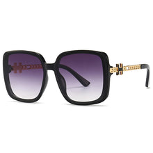 Load image into Gallery viewer, Simple Big Frame Square Sunglasses Women Retro Photochromic Mirror Sun Glasses Ladies Brand Design Chain Eyewear UV400