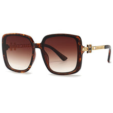 Load image into Gallery viewer, Simple Big Frame Square Sunglasses Women Retro Photochromic Mirror Sun Glasses Ladies Brand Design Chain Eyewear UV400