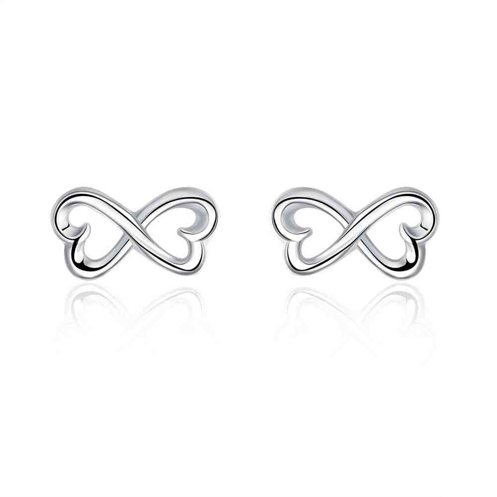 Simple Fashion Style Silver plated 8 Shape Earrings Jewellery mens 2016,Wholesale&hot sell, SMTE049