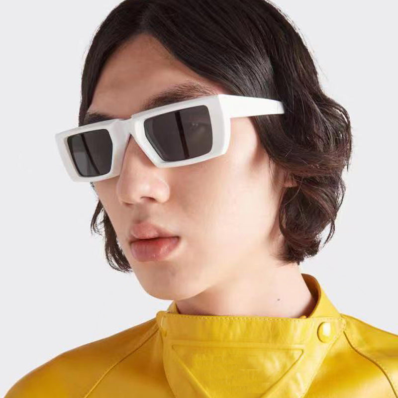 Unisex Y2K Sunglasses Square Mirror Punk Sunglasses Fashion Y2K Punk Square Sunglasses Retro Mens Women Rimless  main image 4