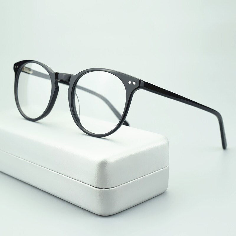 TAG Hezekiah Brand glasses frame Imitation wood retro eyeglasses compu Cinily
