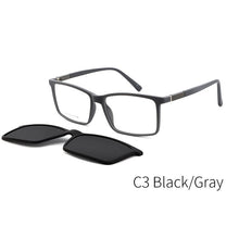 Load image into Gallery viewer, TANGOWO Designer Vintage Optical Sunglasses Men Women  Eyeglass Clip on Brand Frame Myopia Prescription glasses Multifunction