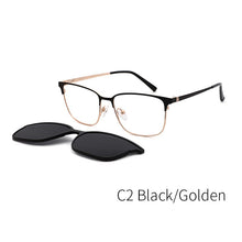 Load image into Gallery viewer, TANGOWO Man Woman Magnet Sunglasses Metal Polarized Optical Spectacle Frame Vintage Myopia Prescription Glasses DP33110