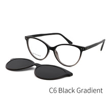 Load image into Gallery viewer, TANGOWO Vintage Cateye Sunglasses Women Myopia Eyeglass Clip on Brand Designer Optical Frame Prescription glasses Multifunction