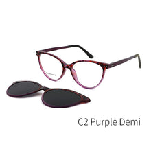 Load image into Gallery viewer, TANGOWO Vintage Cateye Sunglasses Women Myopia Eyeglass Clip on Brand Designer Optical Frame Prescription glasses Multifunction