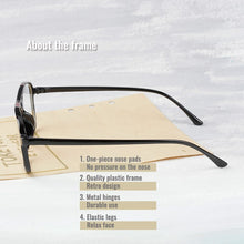 Load image into Gallery viewer, Toketorism Vintage Glasses Woman Man Double Bridge Retro Eyeglasses Lightweight Optical Frame 0342