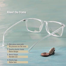 Load image into Gallery viewer, Toketorism transparent glasses prescription optical eyeglasses frame spectacle for men and women 2142