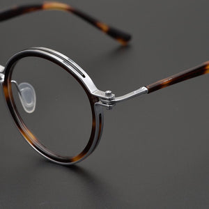 Japanese Hand-Made Titanium Ultralight Retro Round Glasses Frame For Men Women Optic Prescription Myopia Eyeglasses