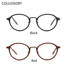 Load image into Gallery viewer, Ultem Round Eyeglasses Frame for Women Men Prescription Glasses Frames for Boy Girl Small Vintage Optical Eyewear with Clear Len