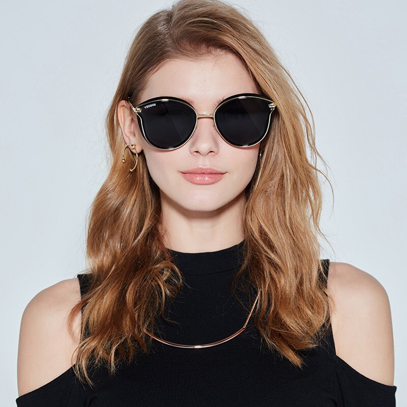 VEGOOS Sunglasses Women Polarized UV Protect Round Style Colorful