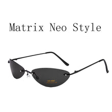 Load image into Gallery viewer, WEARKAPER  Matrix Morpheus Sunglasses Steampunk Movie Eyewear men Rimless Classic Oval glasses Oculos Gafas De Sol