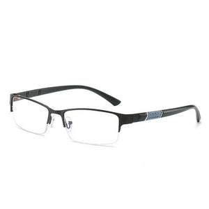 0 -0.5 -1 -1.5 -2 -2.5 To -6 Half Metal Frame Nearsighted Glasses Unisex Myopia Resin Clear Mirror Short-sighted Diopter Glasses